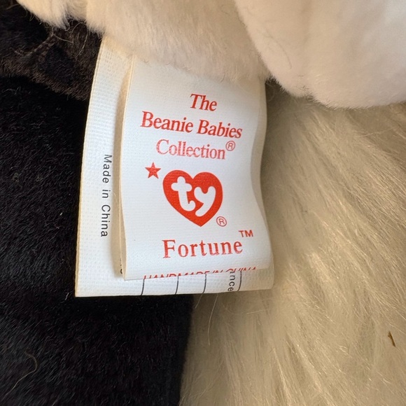 Ty Fortune 1997 Black and White Panda Beanie Baby - Picture 3 of 6